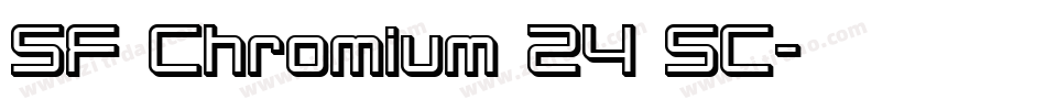 SF Chromium 24 SC字体转换